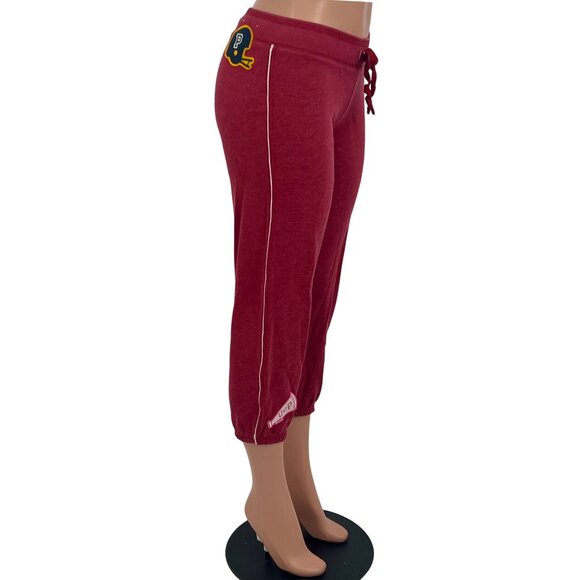 RARE Vtg VS PINK University Of Pink Cropped Logo Sweatpants | Y2K Athleisure XS - Picture 14 of 16